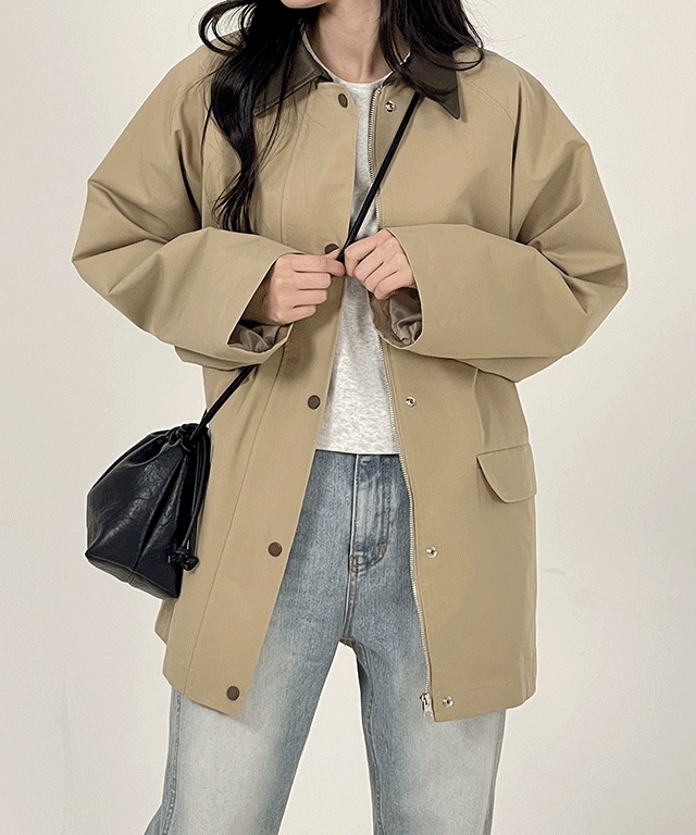 ピーキー 配色 カラー ボタン ジャケット