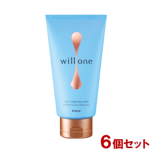 willone(ウィルワン) クリアクリームフェイスウォッシュ120g×6個セット 洗顔料 洗顔フォーム クラシエ(Kracie)