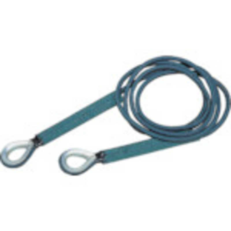 トラスコ中山　セフティパワーロープ 両端シンブル入 12mmX3m　SP123C