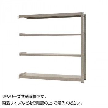 中量ラック　耐荷重300kgタイプ　連結　間口1200x奥行750x高さ2100mm　4段　ニューアイボリー