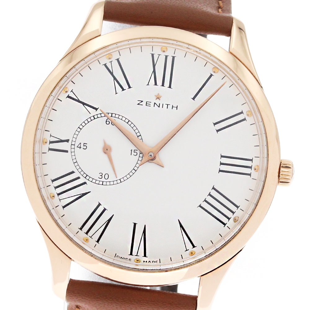ゼニス ZENITH 18.2010.681 エリート ウルトラシン K18PG 自動巻き メンズ _862817【中古】