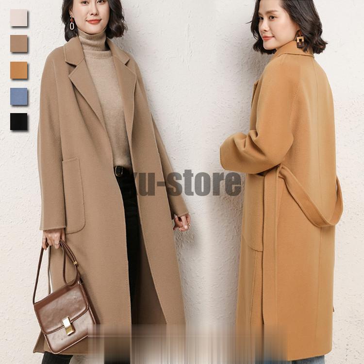 ロングコート レディース アウター チェスタ- シンプルコート 通勤