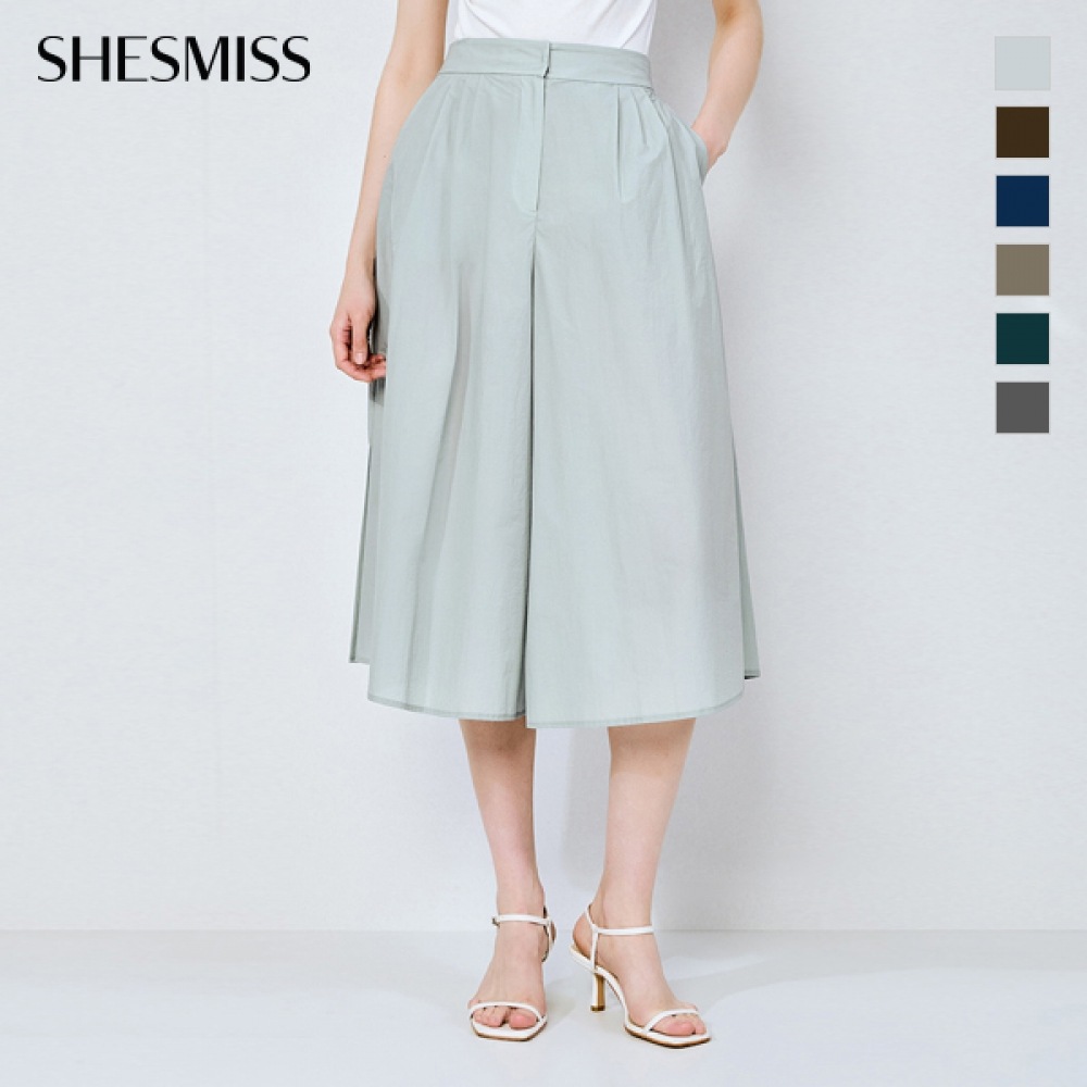 (Shes Miss) バックバンディングクロップドキュロットパンツ_swwslo22180