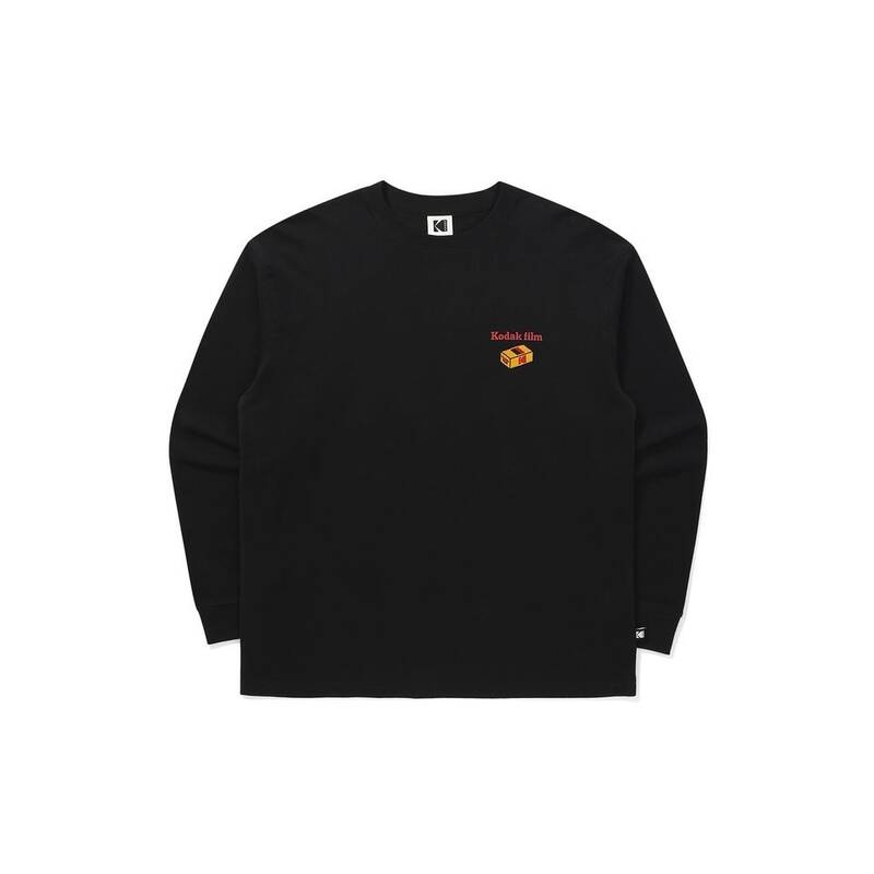 コダック KODAK ピーチ起毛フィルムワッペン 長袖Tシャツ BLACK K5423ERL12BLK 399001