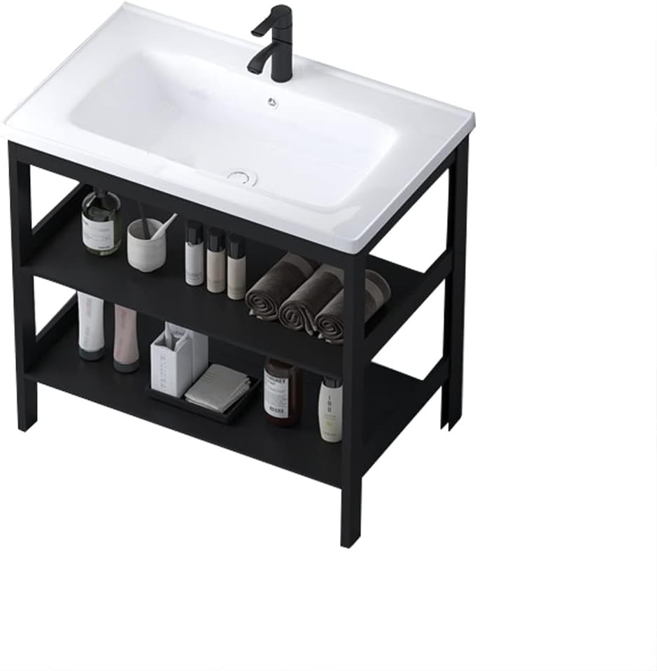 クローク洗面台シンク長方形壁掛けセラミック洗面台,手洗い鉢手洗い器 陶器製 簡易洗面化粧台,小さなクロークバスルームの右手用のポップアップ廃棄物,用台所 アウトドア工場/業務用家庭用 バルコニー庭