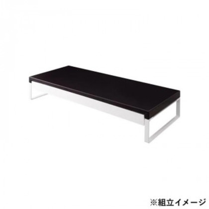 LIHIT LAB.(リヒトラブ) 机上台 幅590mm 引出し付 黒 A-7338-24