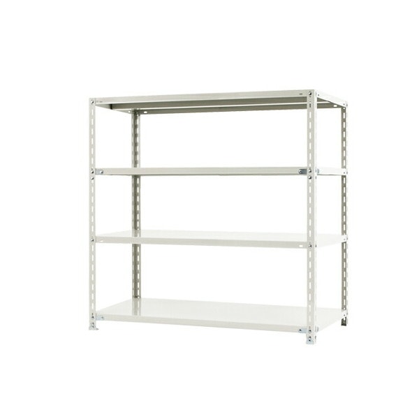 キタジマ 51010402401 スチールラック NC1200-12-4段 ホワイト メーカー直送