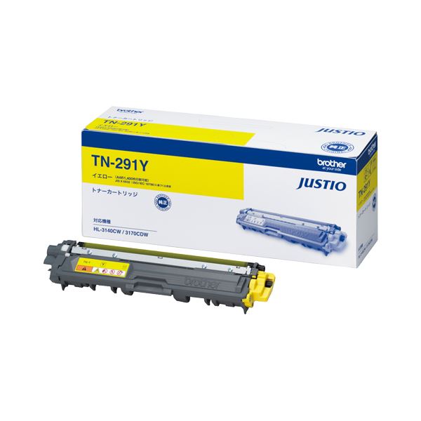 (まとめ）ブラザー BROTHER トナーカートリッジ イエロー TN-291Y 1個(×3セット)