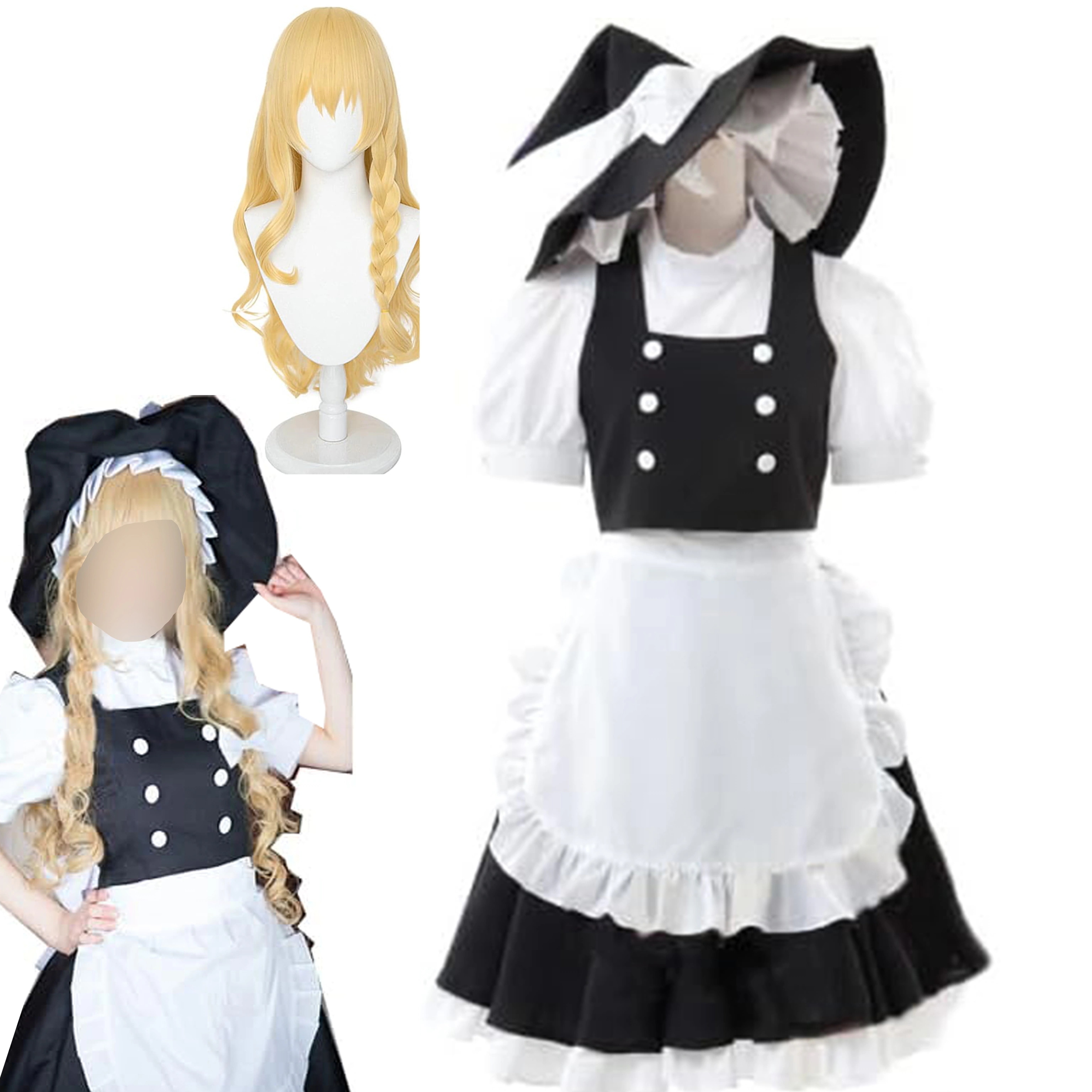 【全シリーズ発売中】 【値引き中】靴 ウィッグ コスプレ衣装 クリスマス コスプレ 学園祭 ハロウィン 大人 コスチューム 魔理沙 霧雨 メイド服 きりさめまりさ コスプレ衣装 霧雨魔理沙 東方Pro