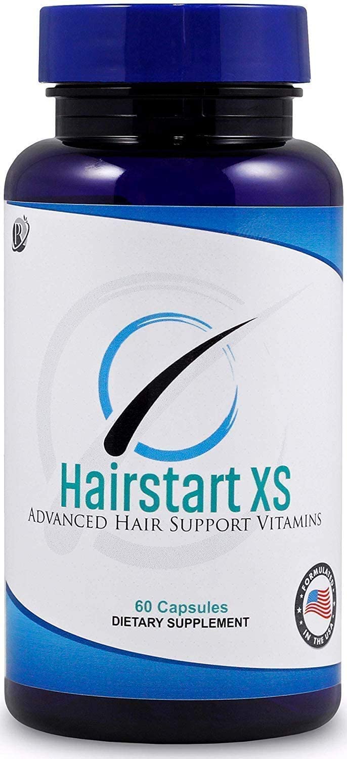 ヘアスタートXS:自然育毛ビタミン抜け毛はげ毛薄毛を防ぎます 髪の再成長全髪質男女30日分の補