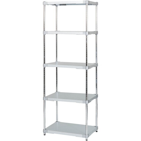 アイ・エル・シー GGS5-4660 燕三条製 PROFACE ガルバリウムソリッドシェルフ5段 460×600×1800 クロムメッキポール メーカー直送