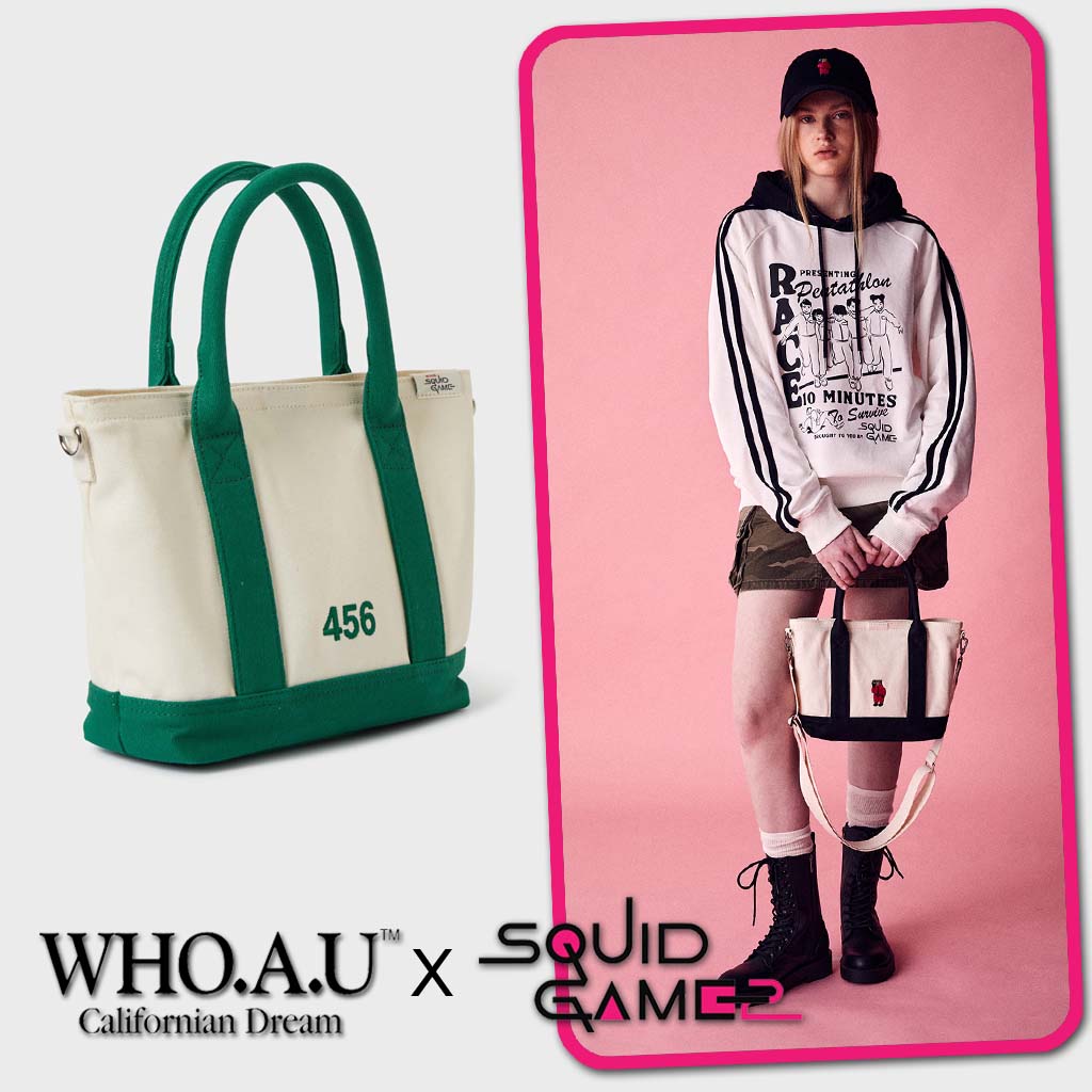 [公式正規品] [WAU x SQUID GAME] Mini Canvas Ttotebag 2 types イカゲームミニキャンバストートバッグ 2種 / ユニセックス