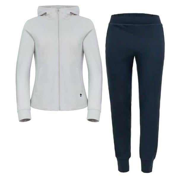 女性フード起毛トレーニング 上下セット / PW3WN24F141,151_GN