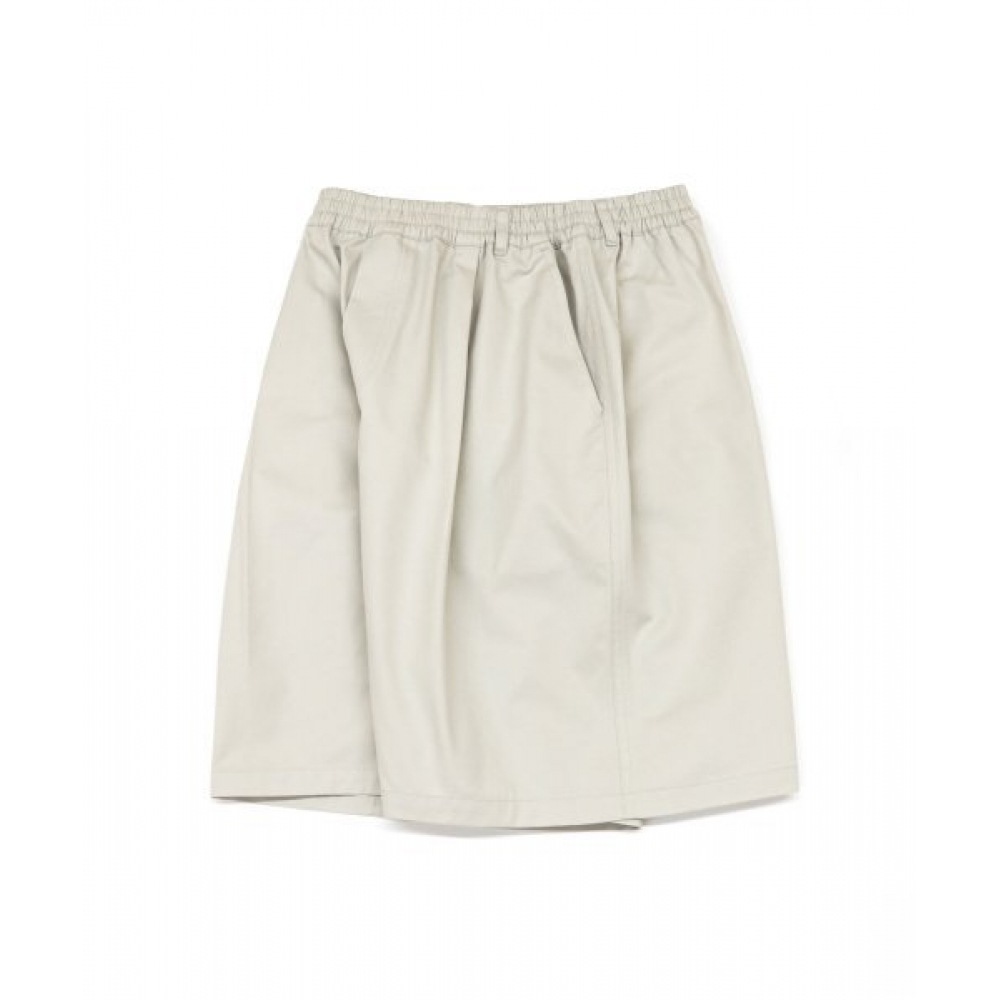 CODEGRAPHY 22SS ディープワンタック バミューダ コットン ショートパンツ_クリーム