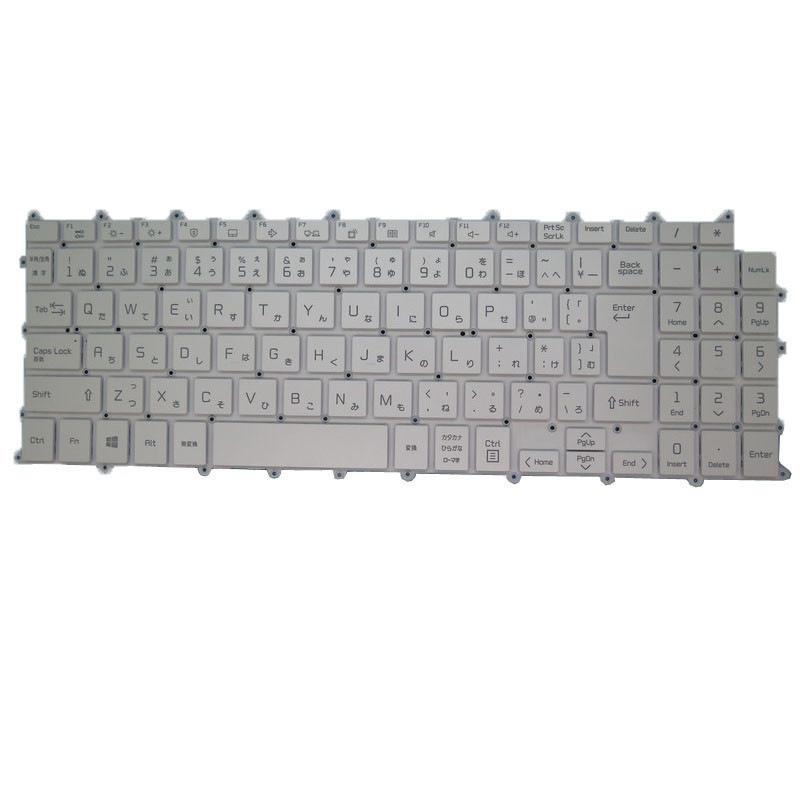 バックライト付き ノートパソコンキーボード互換 LG 16T90Q 16T90Q-K 16T90Q-K.AAC7U1 AAC8U1 16T90Q-K.AAG6U1 日語 JP ホワイト