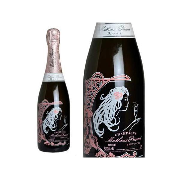 シャンパン マチュープランセ プルミエクリュ ブリュット ロゼ 750ml （フランス シャンパーニュ ロゼ 箱なし） 家飲み