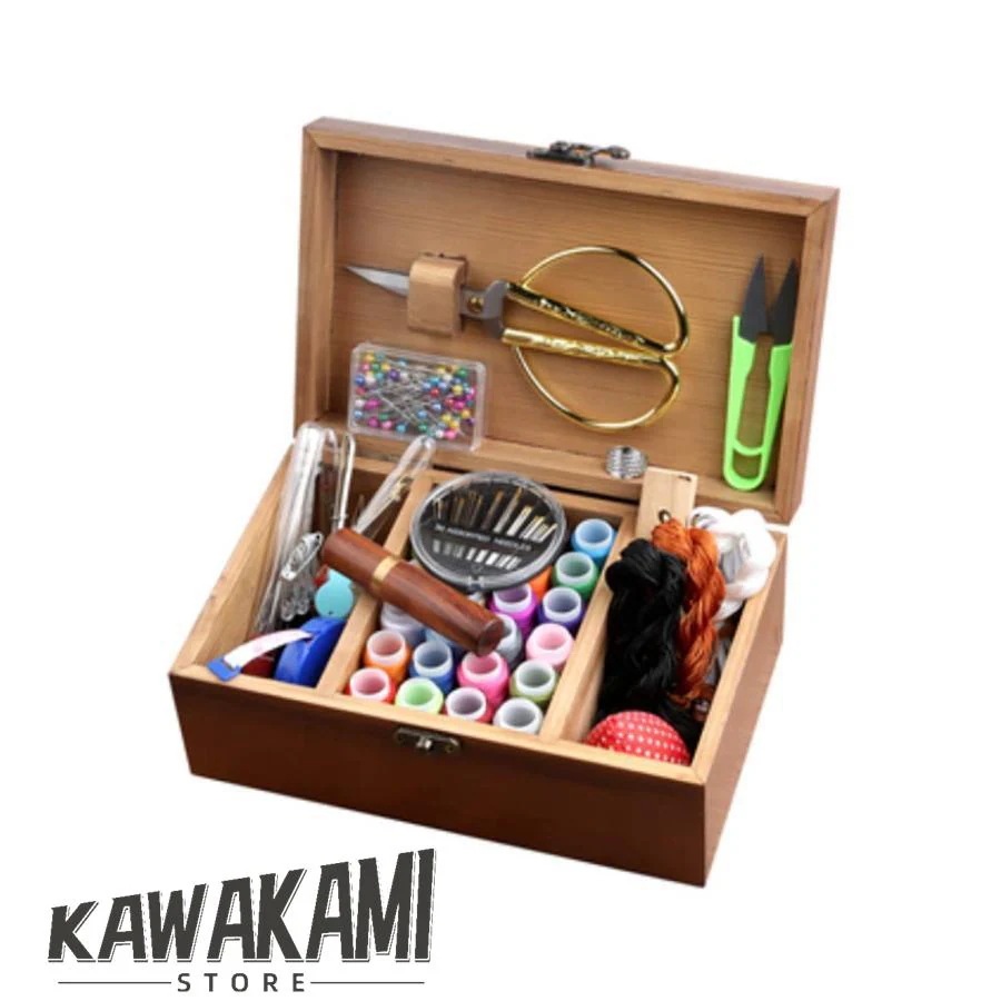 木製 ソーイングボックス 裁縫箱 裁縫道具箱 ソーイングセット 大人用 おしゃれ 縫製アクセサリー裁縫ツール 木製ボックス 針糸収納ケース 裁縫箱・収納 4,739円