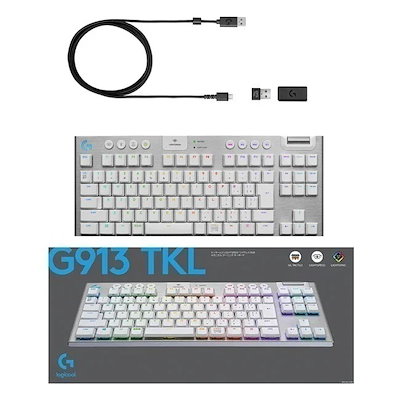 他サイト： G PRO ゲーミングキーボード G913-TKL-TCWH テンキーレス タクタイル 茶軸 TKL 薄型 22mm 確かな打鍵感 GLスイッチ 無線 ゲーミング キーボード メカニの商品画像