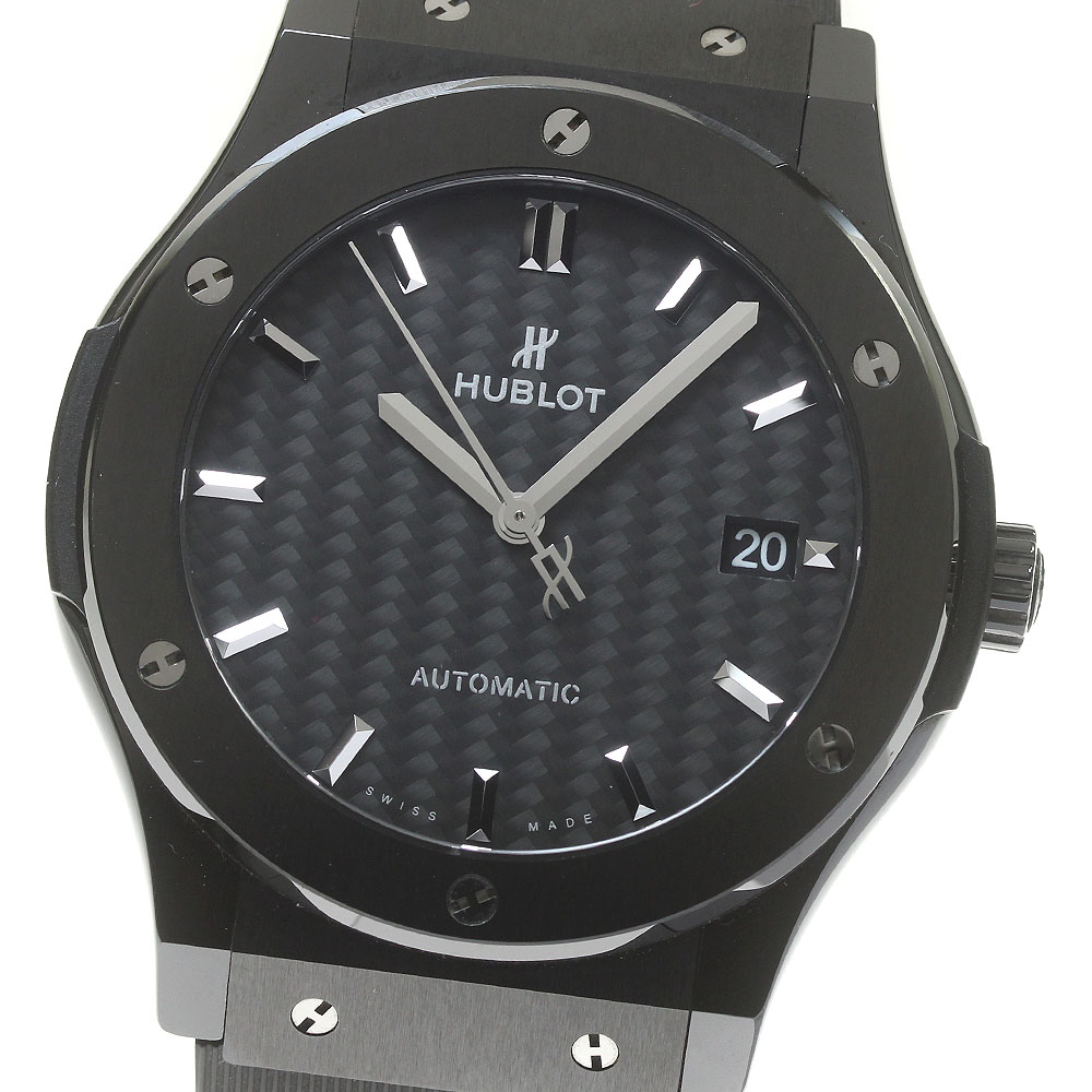 訳あり ウブロ HUBLOT 511.CM.1771.RX クラシックフュージョン ブラックマジック 自動巻き メンズ 保証書付き_823277【中古】