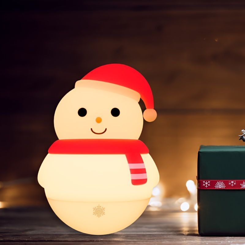 クリスマス ライト ナイトライト ナイトランプ 雪だるま トナカイ 2種類 オブジェ インテリア 冬 寝室 赤ちゃん おしゃれ 授乳ライト 卓上ライト テーブルライト テーブルランプ ベッドライト プ