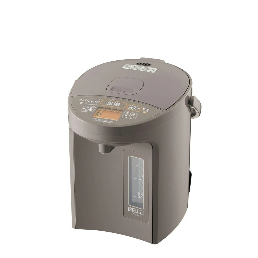 ZOJIRUSHI 魔法瓶 ポット ブラウン 保温 省エネ 象印マホービン VE電気まほうびん 優湯生 2.2L CV-GC22-TL