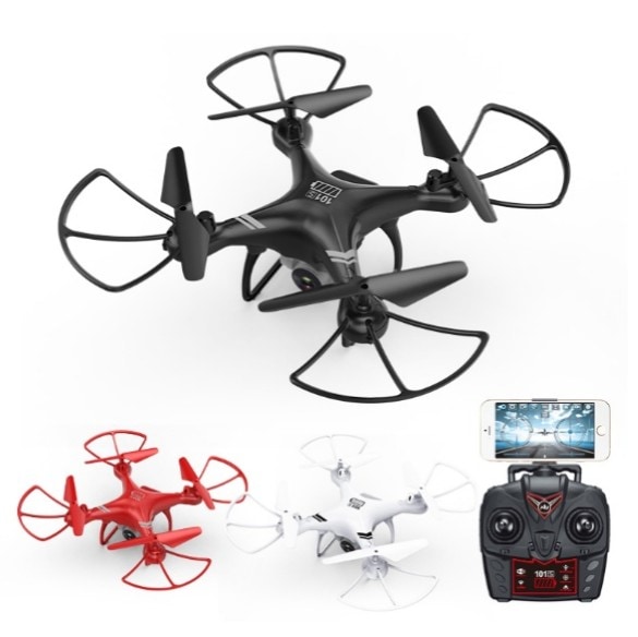 ドローン 初心者 KY101D up 1800mahバッテリー FPVカメラ 生中継 ミニ HS100 DJI 高度維持 規制外 初心者 XS809 500万画素数 1080P 7,559円
