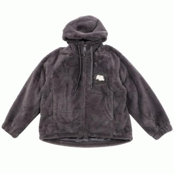 JEEP 女性ミンクファー フード付きジャンパー フリース ジップアップ__A JN4TZF452_