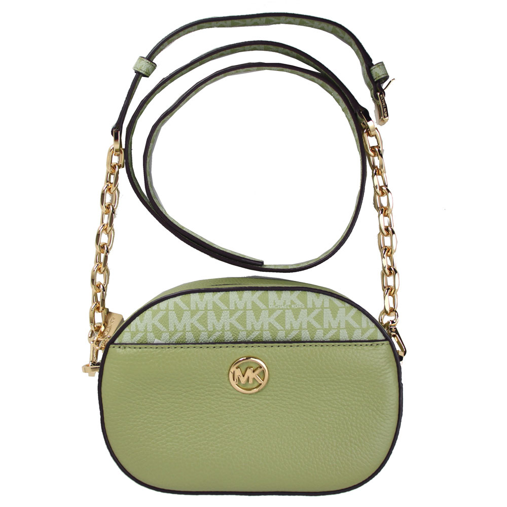 斜め掛けショルダーバッグ ジェット セット グラム スモール フロントポケット オーバル クロスボディ アウトレット 35S3G8GC0Y LIGHT SAGE