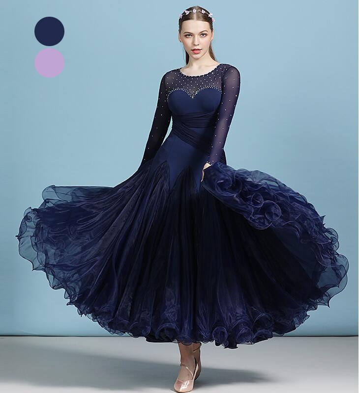 【サイズ有S/M/L/XL/2XL】社交ダンス 衣装 パーティードレス ワンピース お洒落 高級感 ラテンダンス ワルツ チャチャ お呼ばれ キャバドレス 練習着 競技用 インターナショナルダンス 舞