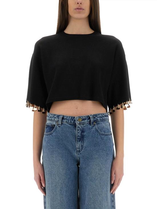 PACO RABANNE Women Tops 25EMPU041ML0279 P001 BLACK