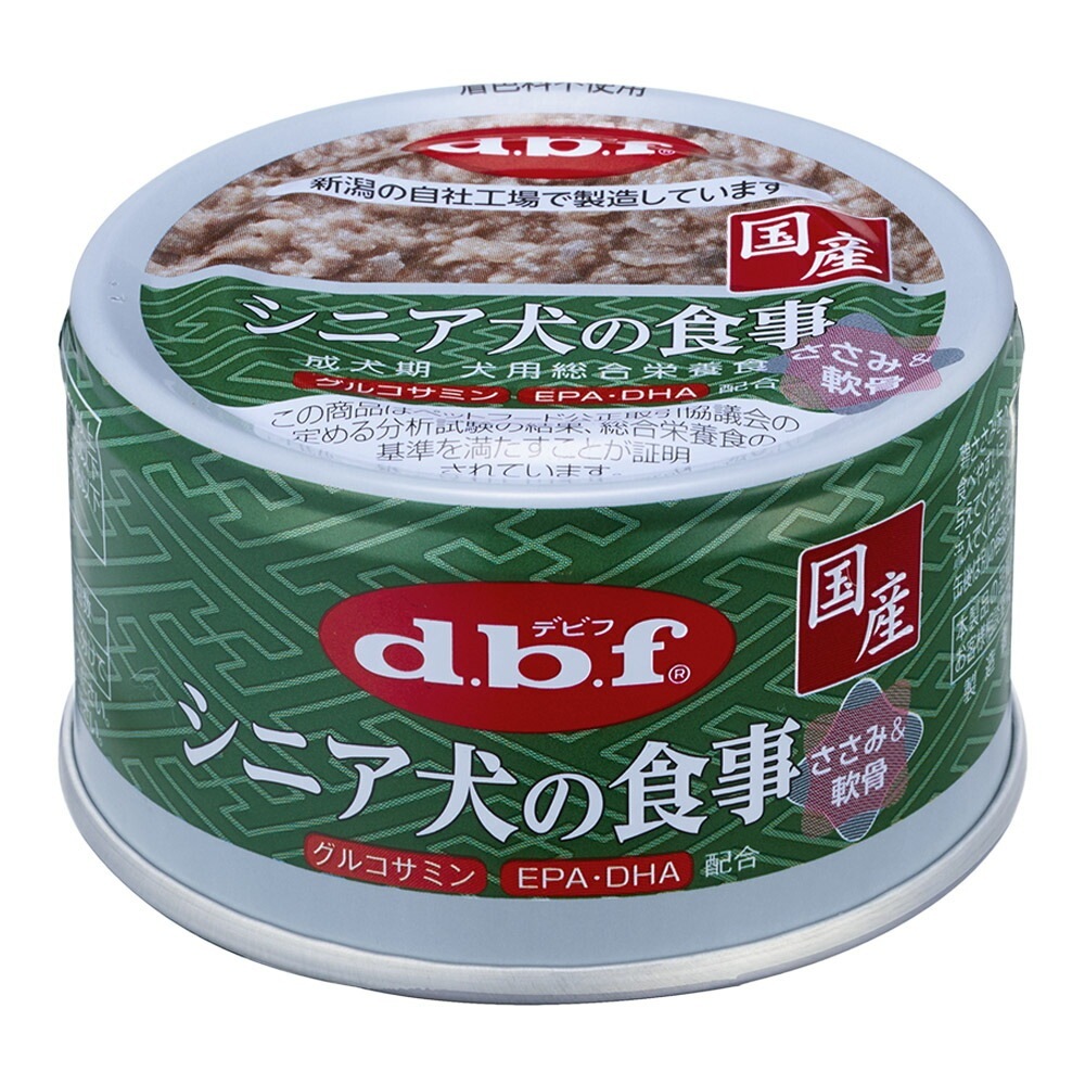 （まとめ買い）デビフペット シニア犬の食事 ささみ＆軟骨 85g 犬用フード [x24]
