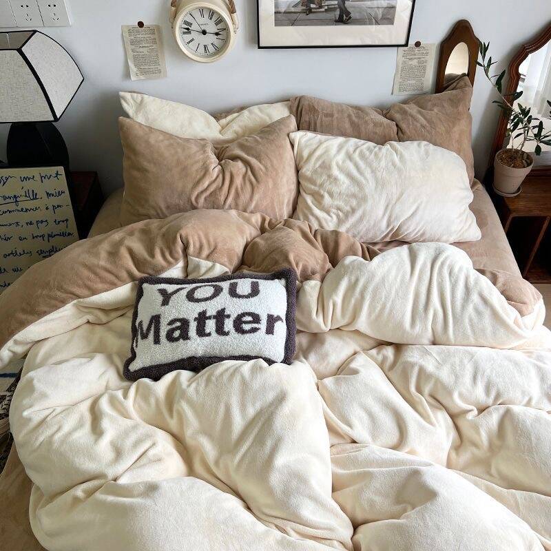 布団カバー 抗菌防臭 冬用 ベッドカバー 毛布 暖かい 厚手 ダブルサイズ 掛け布団カバー 洗える 寝具 ベッド用品 プレゼント シングル セミダブル ダブル 韓国ファッション