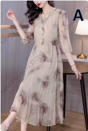 ワンピースレディース夏2024新作ロングスカート-97