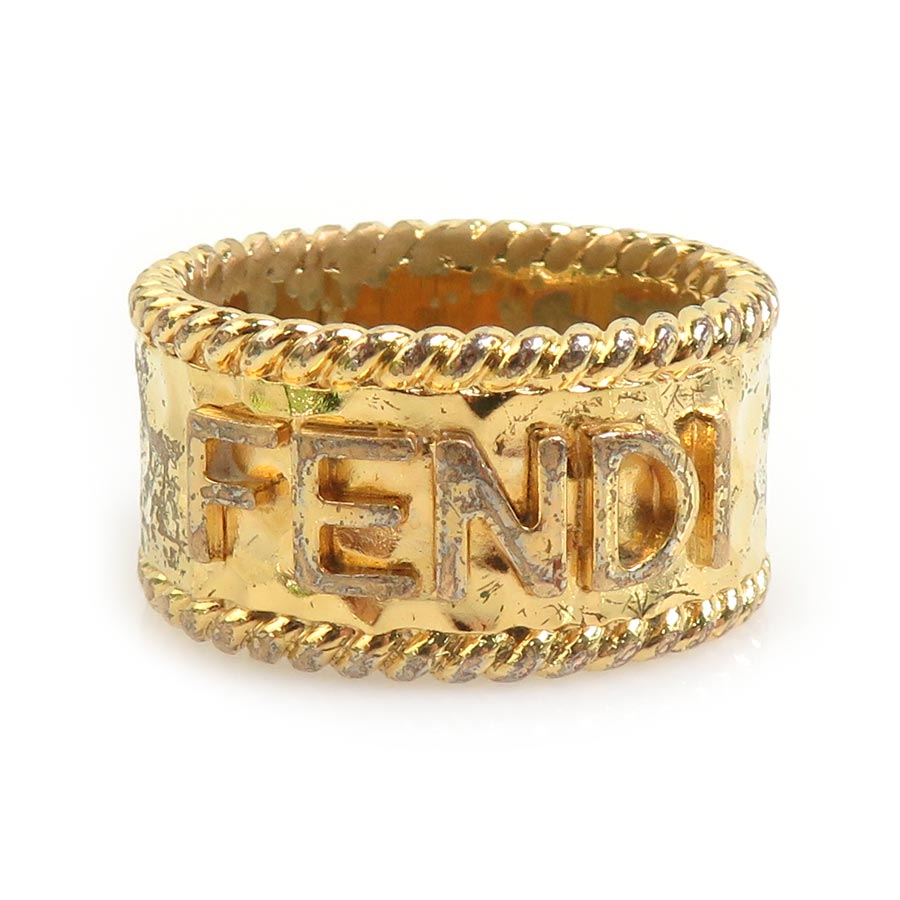 フェンディ FENDI リング・指輪 メタル ゴールド メンズ 21.5号 e60730a