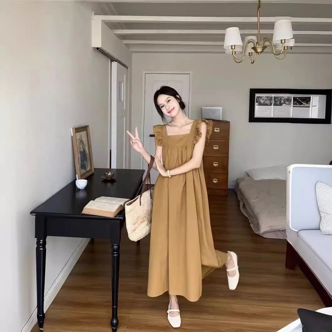 ドレス レディース 夏 新作 蝶ネクタイ フレンチ バックレス テンポラメント ロングスカート