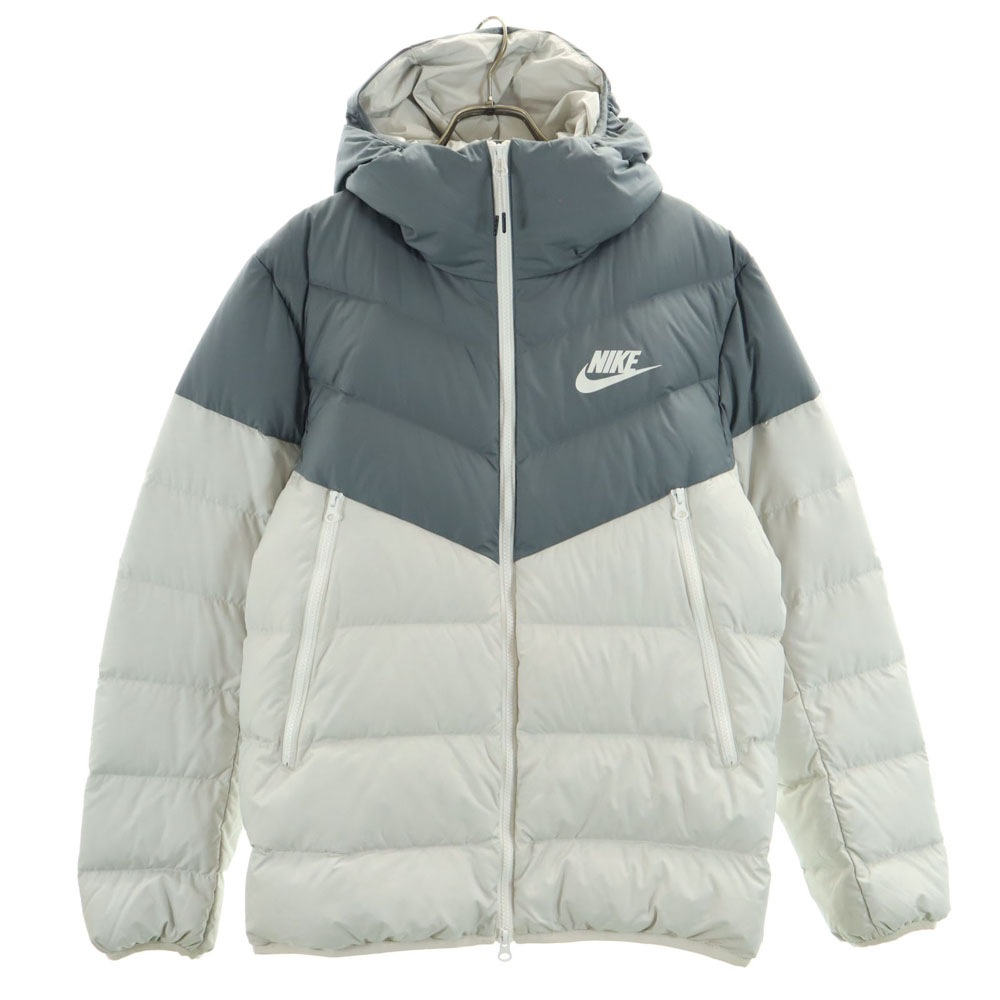 美品】NIKE ダウン ダウンジャケットホワイト レディース - メルカリ