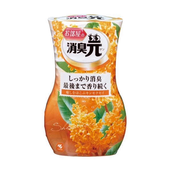 （まとめ）小林製薬 お部屋の消臭元 癒しをはこぶキンモクセイ 400ml 1セット（5個） [x3]