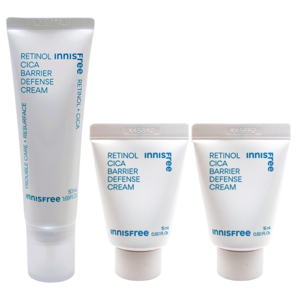 イニスフリー レチノール シカ跡バリアクリーム 50mL+(15mlx2贈呈)