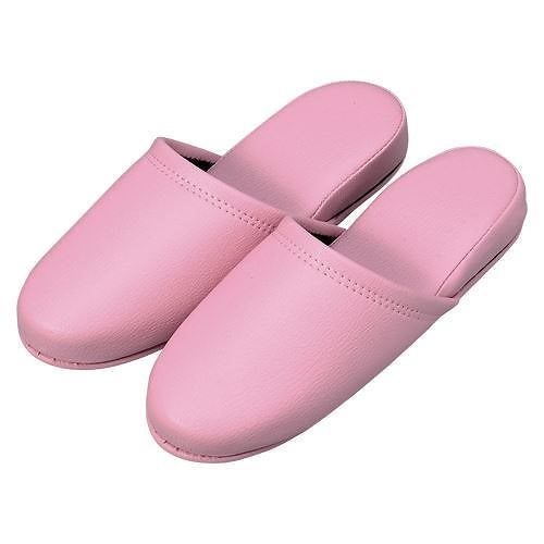 （まとめ買い）オーミケンシ 抗菌レザー調スリッパ10足 ピンク 36054 （10P） 00069843 [x3] 22,607円