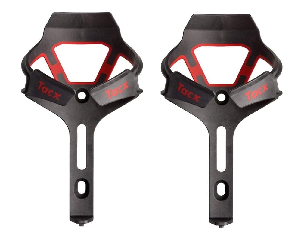 2個セット Tacx（タックス）Ciro（サイロ）ボトルケージ Bottle Cage (マットレッド) [並行輸入品]