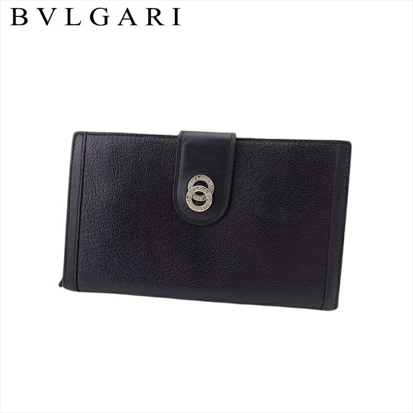 ブルガリ ラウンドファスナー 財布 長財布 ドッピオトンド BVLGARI 中古