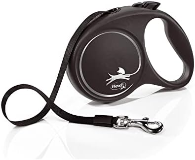 フレキシ (flexi) ブラックデザイン テープ L(50kg未満) 5m ブラック [犬用リード]