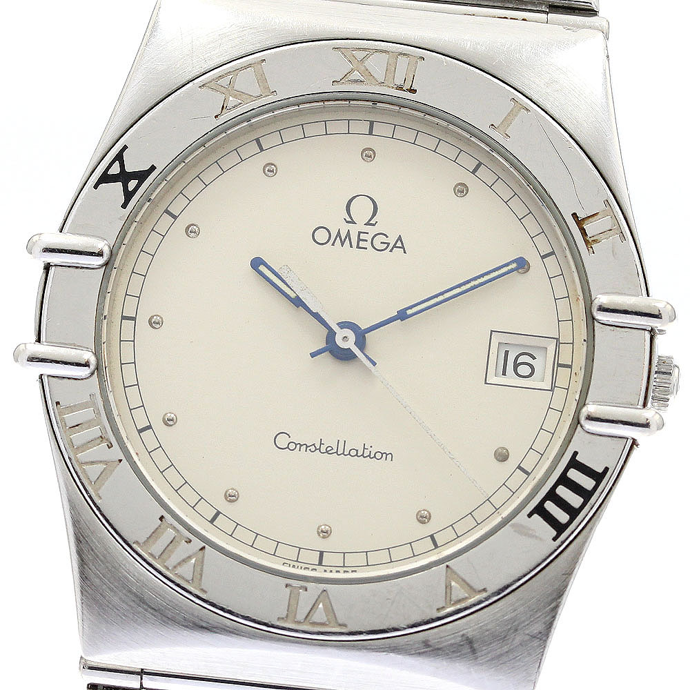 オメガ OMEGA コンステレーション フラットベゼル クォーツ メンズ _899344【中古】