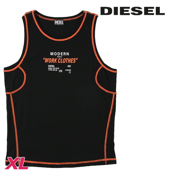 DIESEL タンクトップノースリーブss24 Qoo10] DIESEL ノースリーブカットソー タンクトップ メ