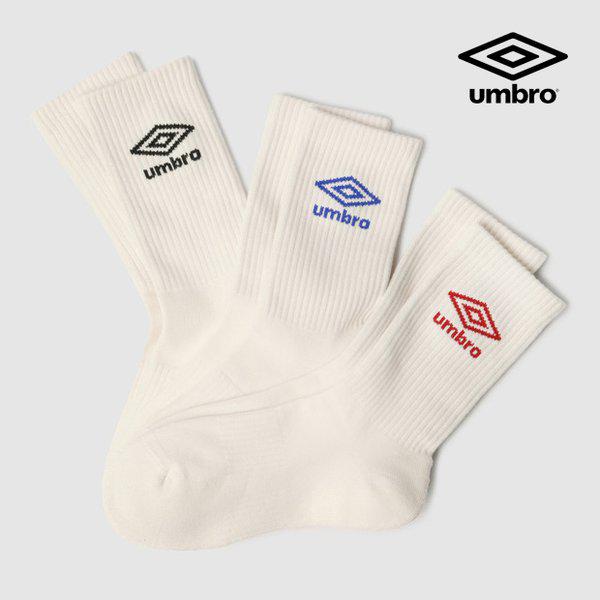 エッセンシャルクッション 3PACK クルーソックス UR123CSC11 IVY