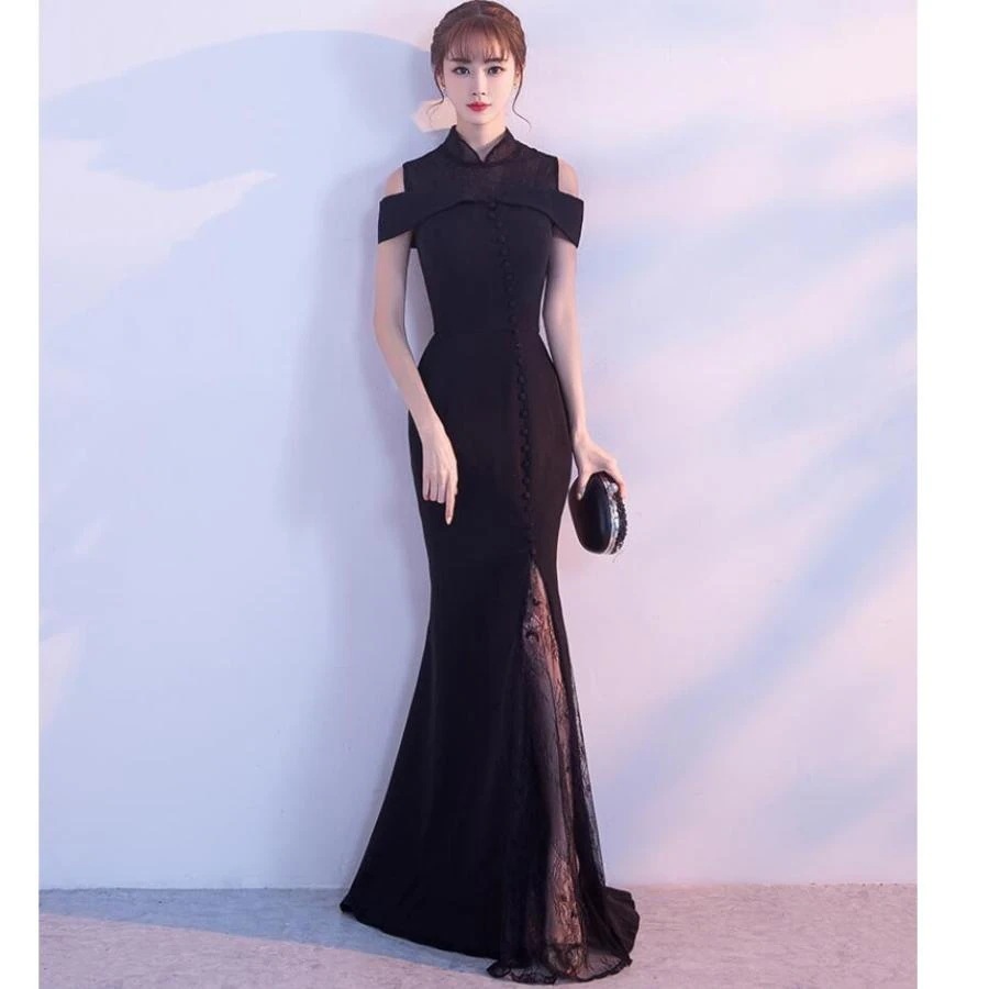 立ち襟 マーメイドドレス ロングドレス パーティードレス 結婚式ドレス 20代 30代40代 二次会 ウエディングドレス フォーマルドレス お呼ばれ スリット-646 6,171円