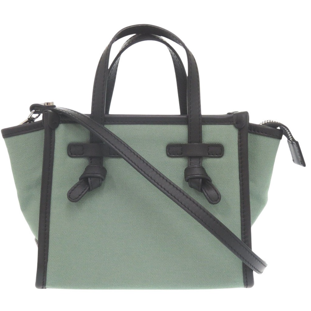 新品同様 BS-8065 ショルダーバッグ キャンバス/レザー モヒート 0760【中古】 レディース