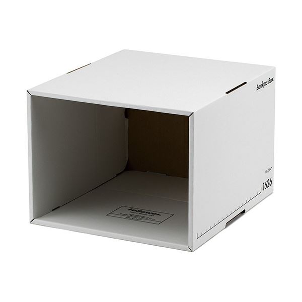 バンカーズボックス 1626sファイルキューブ A4 ホワイト/ブラック 1セット（3個x3パック）その他