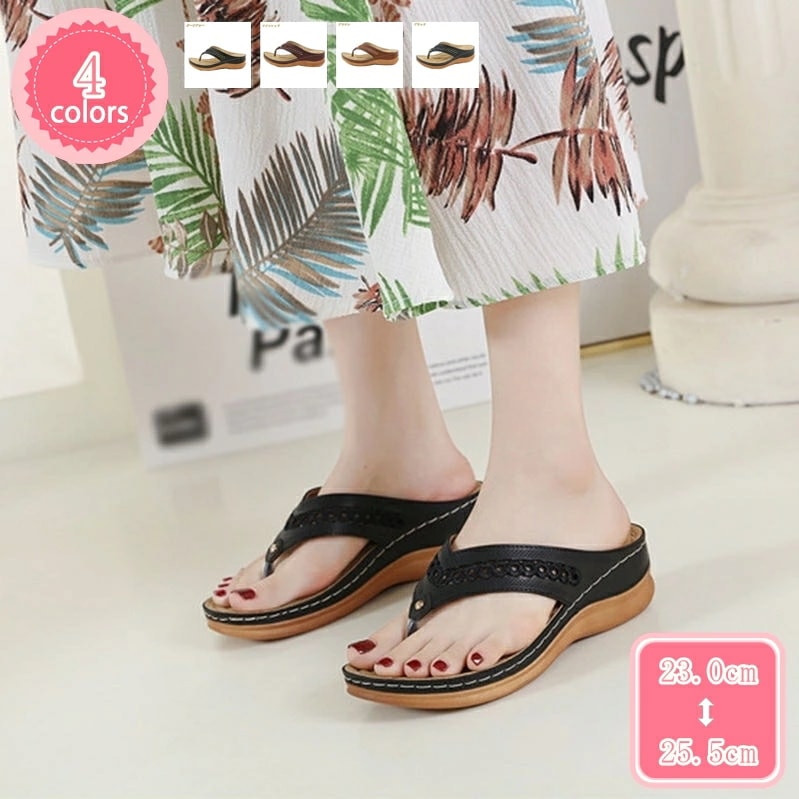 1000円OFFクーポン サンダル レディース 厚底 美脚 ヒール5cm ウェッジサンダル 透かし彫り ウェッジソール ビーチサンダル スリッパ 軽量 旅行 ミュール サボサンダル 疲れない 歩きやす