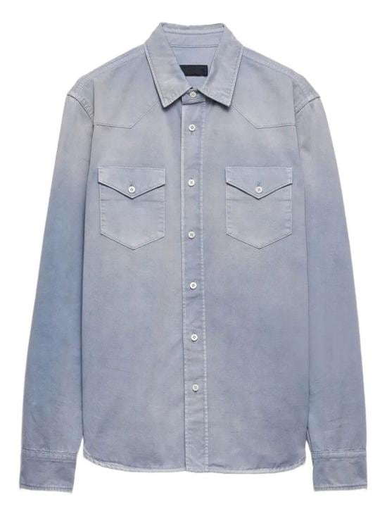 PRADA Men Long Tops GEC115SOOO 18PF F0E1Y BLUE GREY